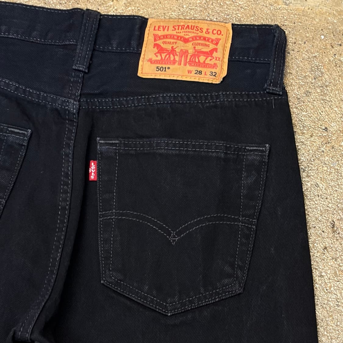 00s 빈티지 리바이스 501 블랙진 청바지 상품이미지7