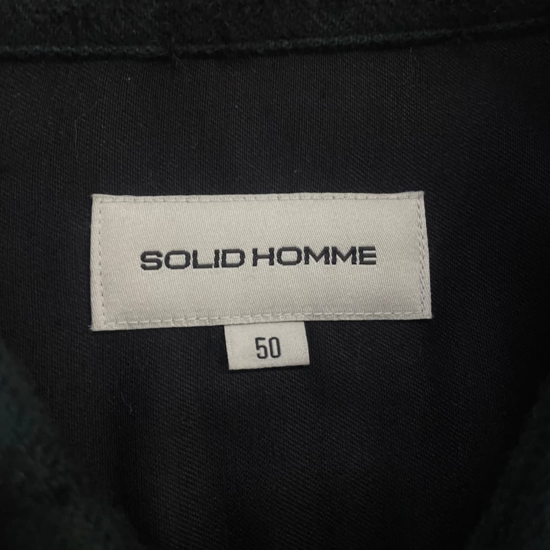 솔리드옴므 우영미 플란넬 울 셔츠 자켓 상품이미지4