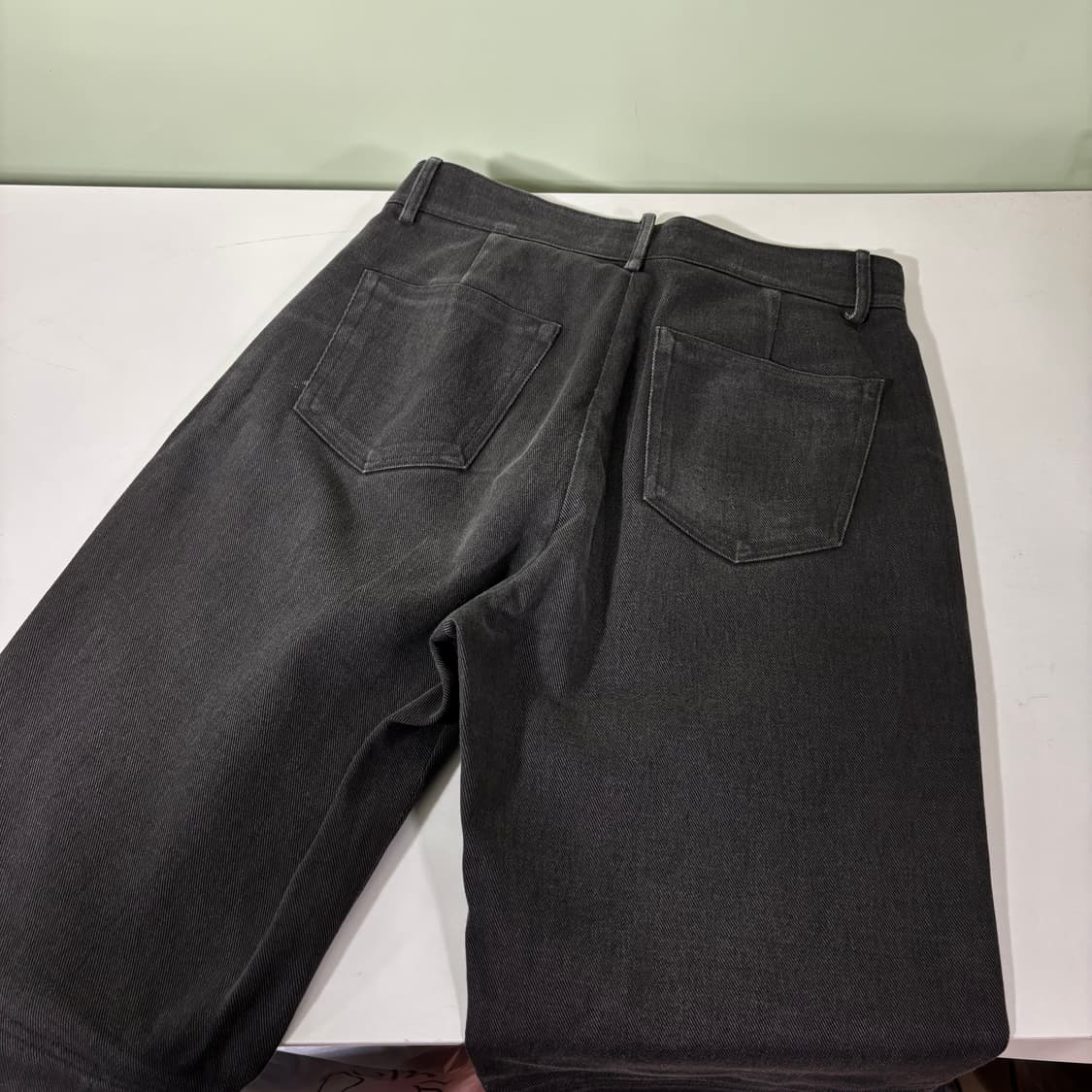 1 M 파브레가 피그먼트 로우플라잉 세미와이드 코튼팬츠 상품이미지4