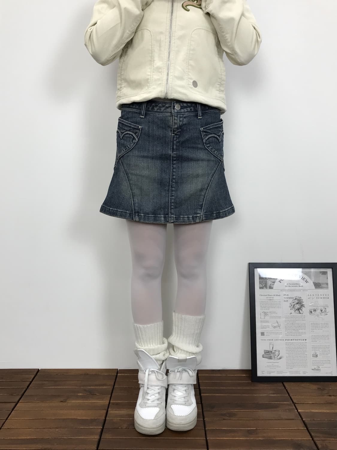 'Levi's' Heart Pocket Denim Mini skirts 상품이미지1