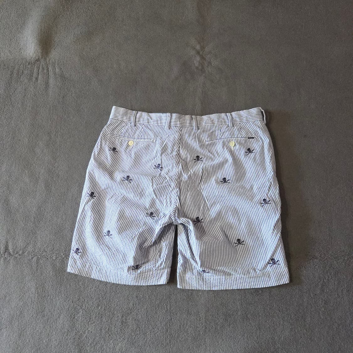 폴로 시어서커 해골자수 쇼츠 반바지 34 상품이미지2