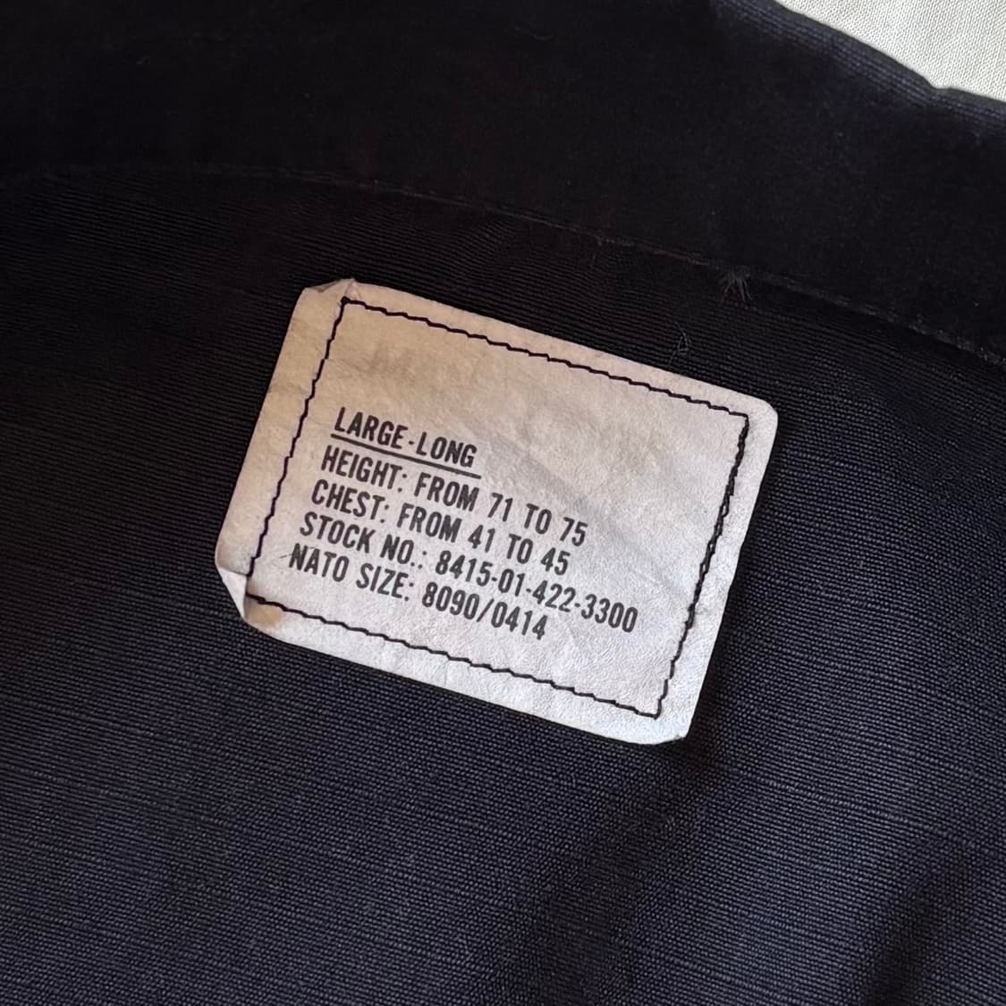 [L-L] 90s US Army BDU Black 357 JK 상품이미지3