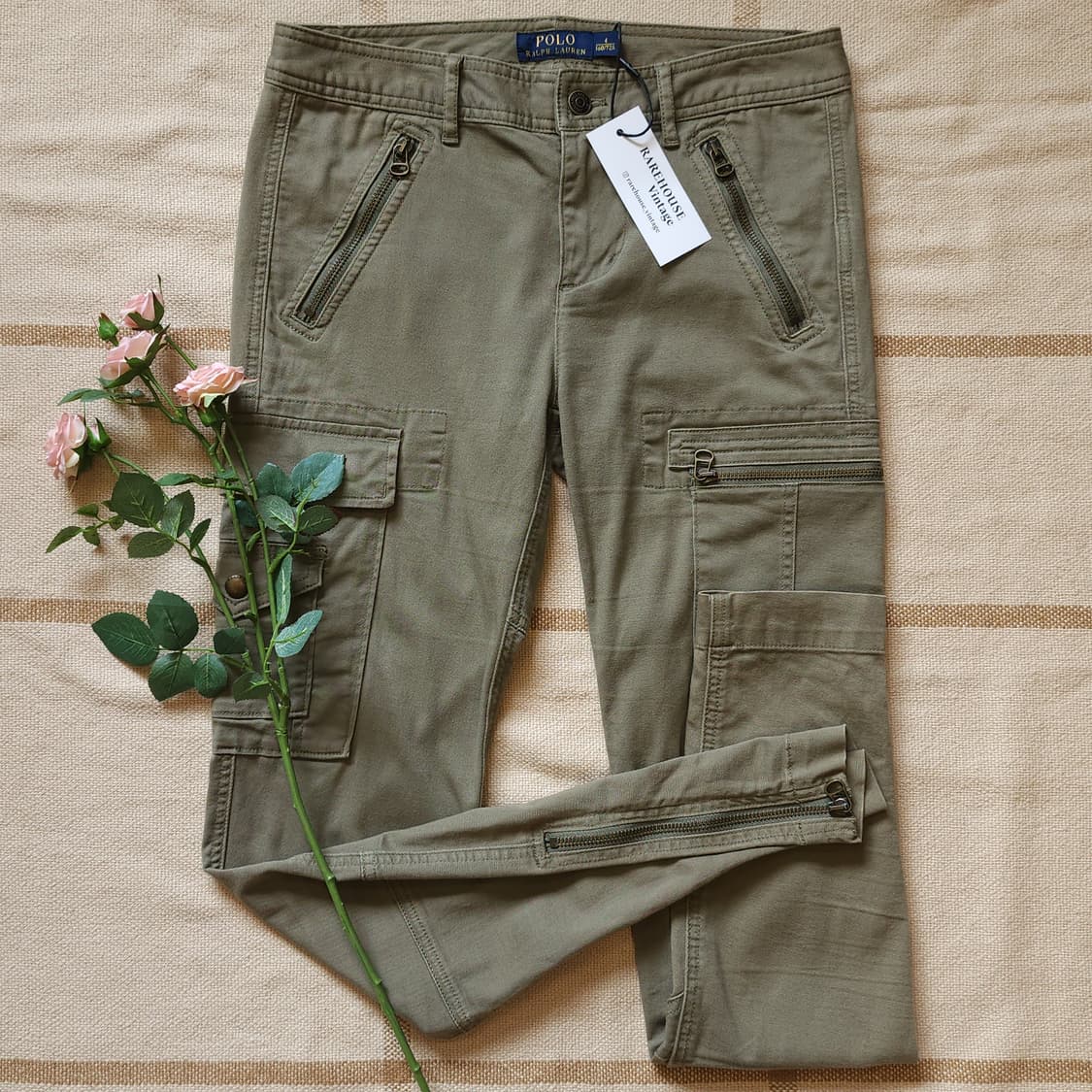 폴로 랄프로렌 바이커 팬츠 지퍼바지 여성용 4 상품이미지1