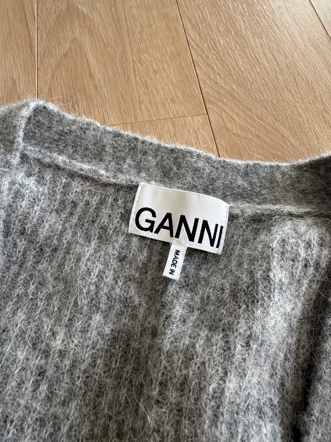 GANNI 가니 여성 알파카 블렌드 가디건 상품이미지7