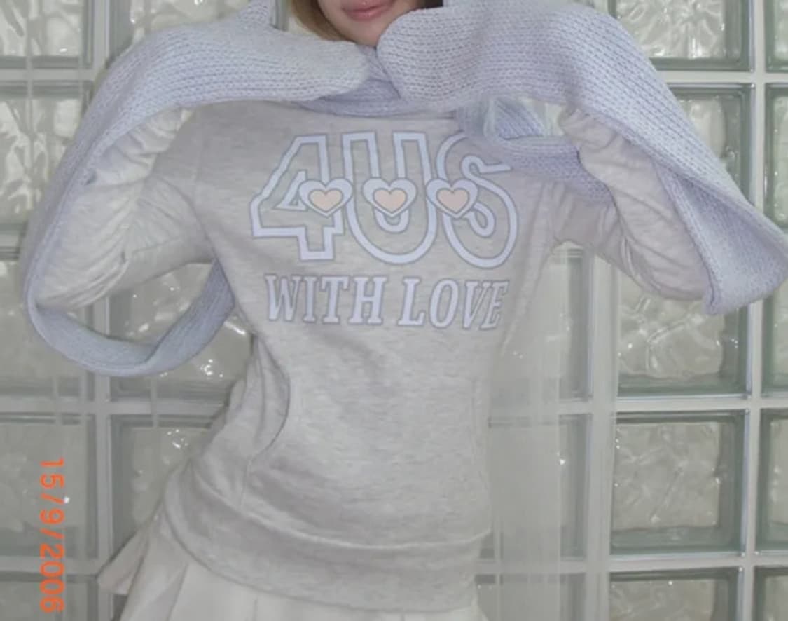 포어링 스웻셔츠 라이트그레이 상품이미지1