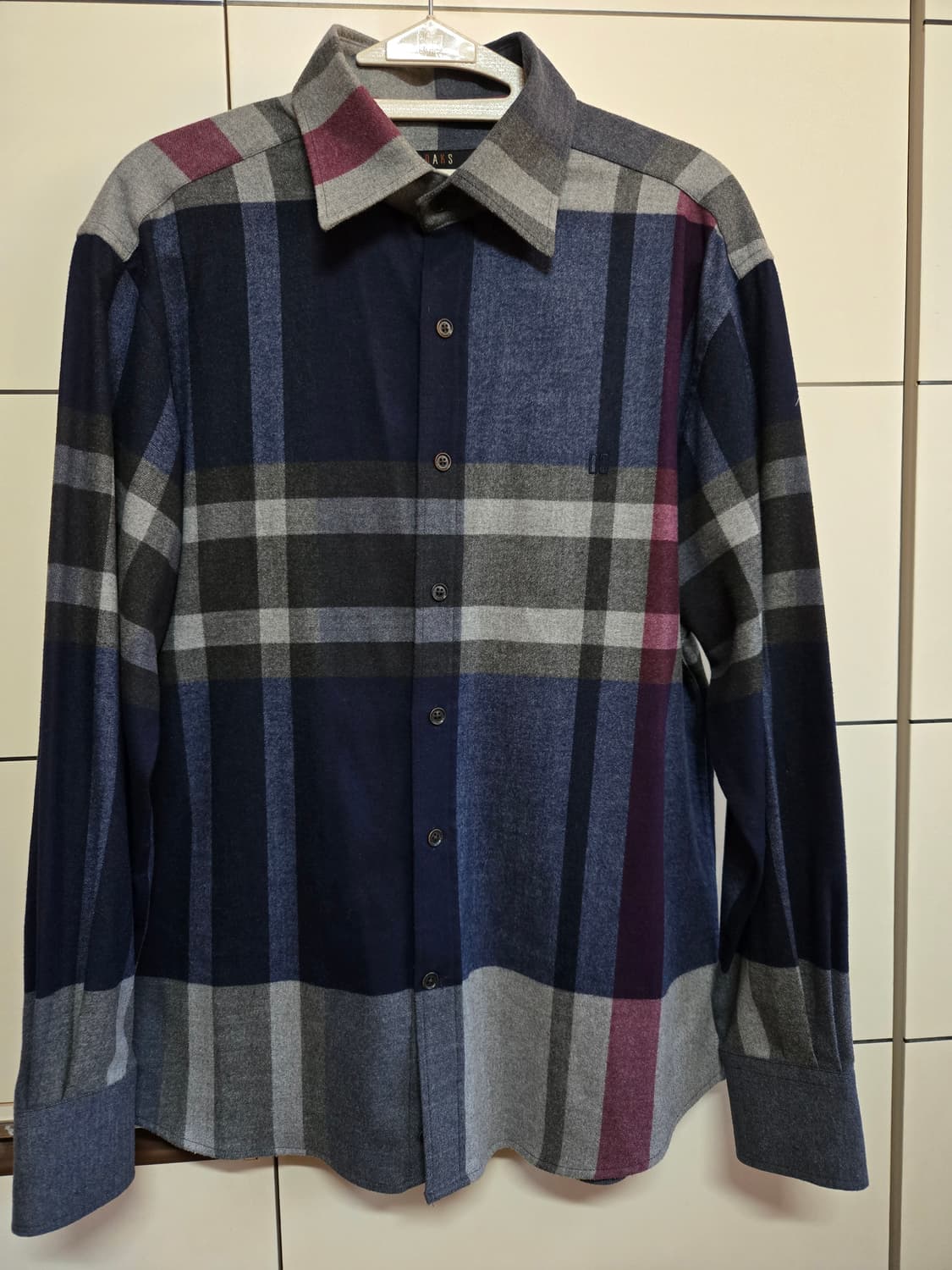 닥스 남성 체크 겨울 셔츠(95사이즈) 상품이미지2