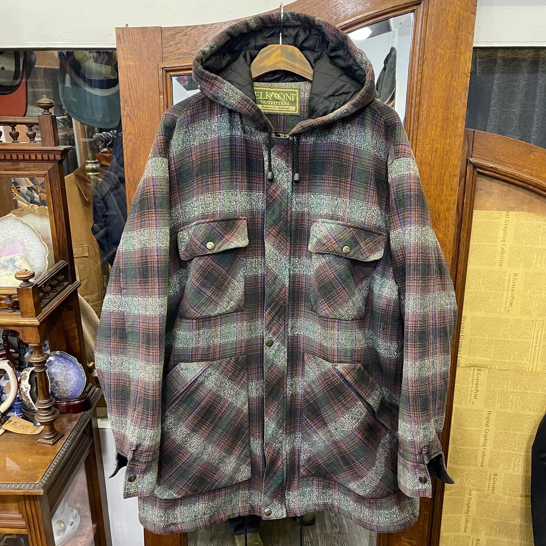 90‘s 빈티지 롱 후드 자켓 상품이미지1