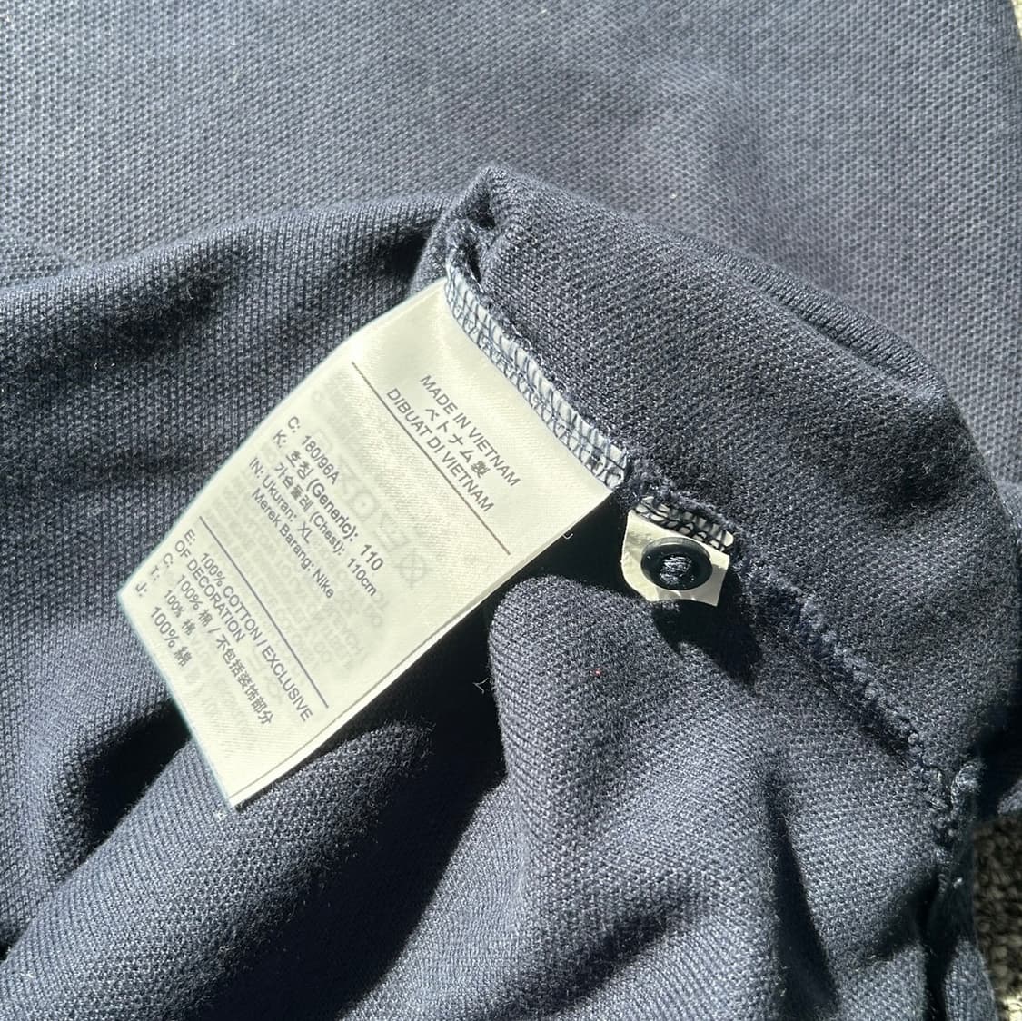 나이키 코튼 네이비 반팔 카라티 상품이미지6