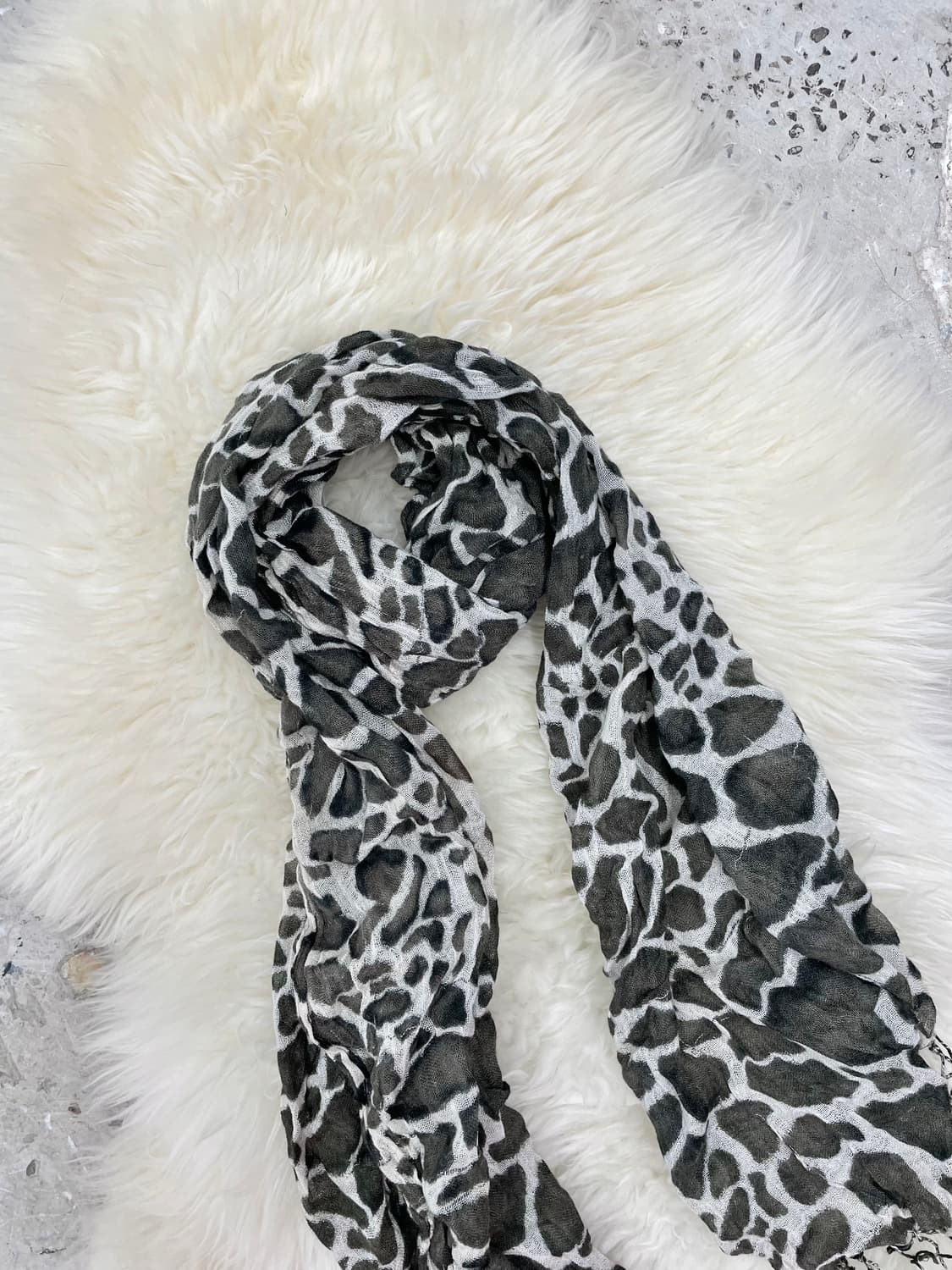 펑크 레오파드 수술 머플러  상품이미지5