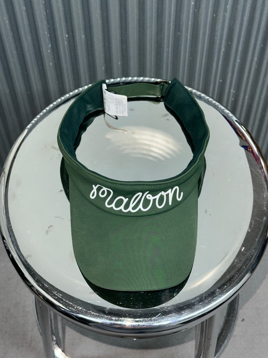 [M/L] 말본골프 스크립트 로고 썬바이저 그린 Malbon Golf  상품이미지1