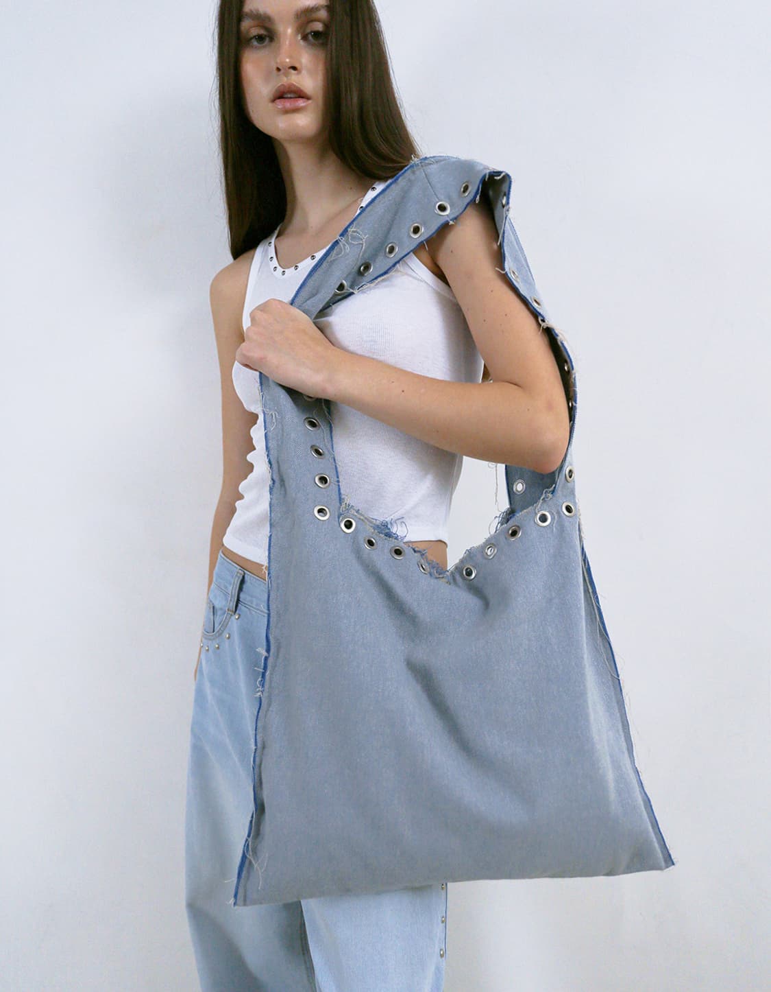 폴리수엠 데님 백 상품이미지3