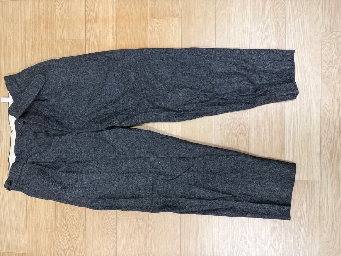 이얼즈어고 투턱와이드 차콜 팬츠(L) 상품이미지1