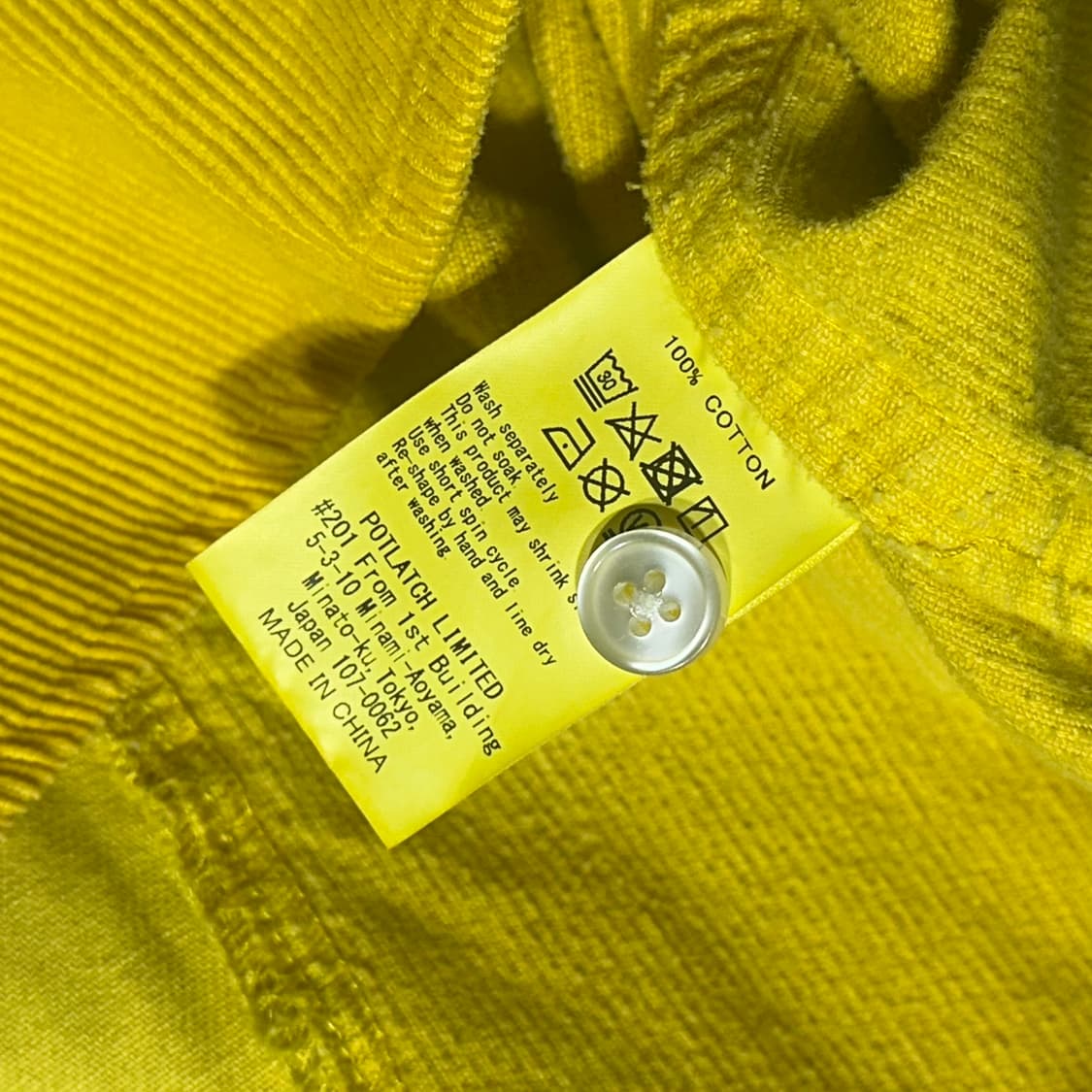 카브엠트 코듀로이 셔츠 (M) 상품이미지9