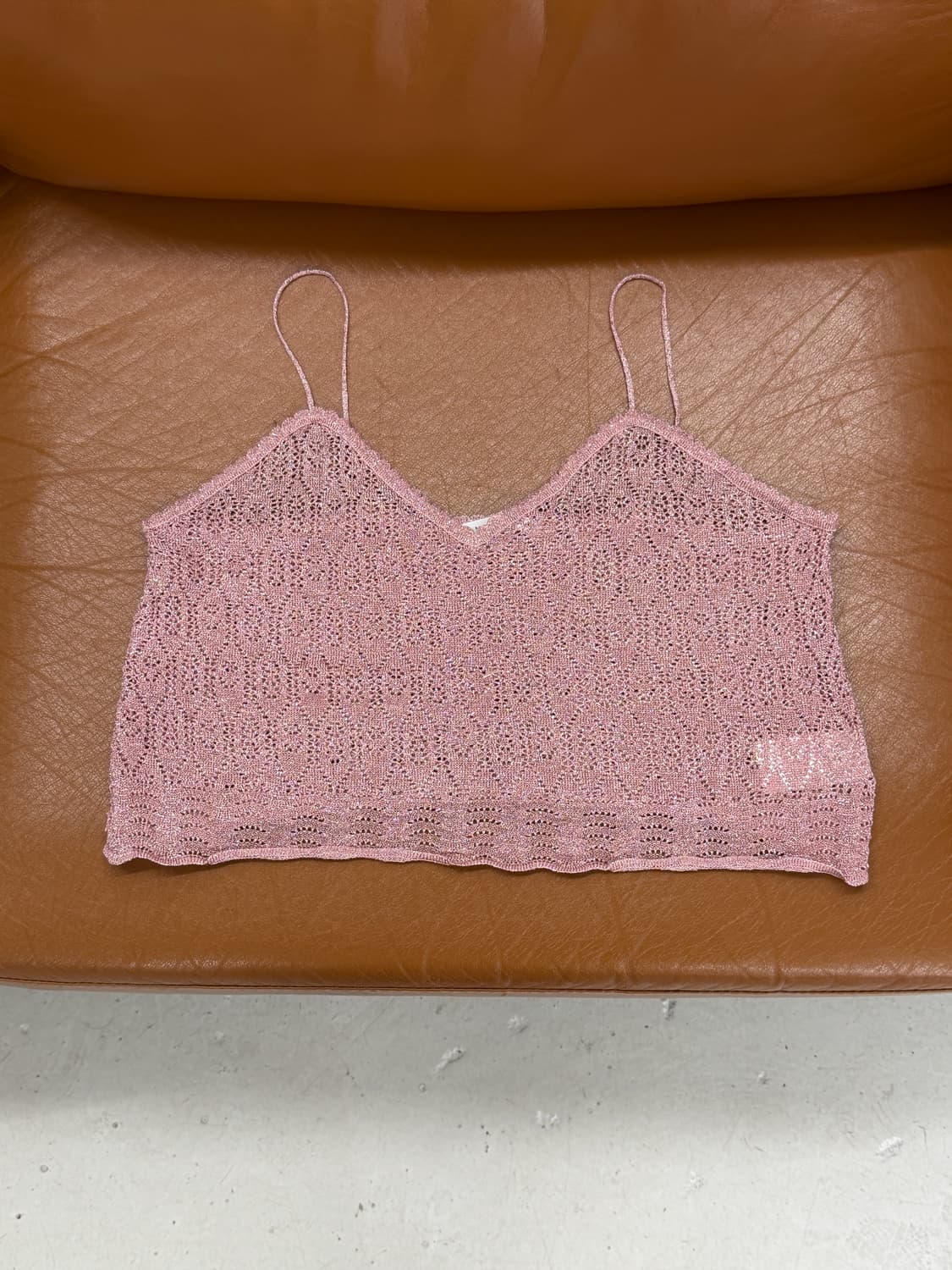 일본빈티지 핑크 레이어드 뷔스티에 탑 상품이미지4