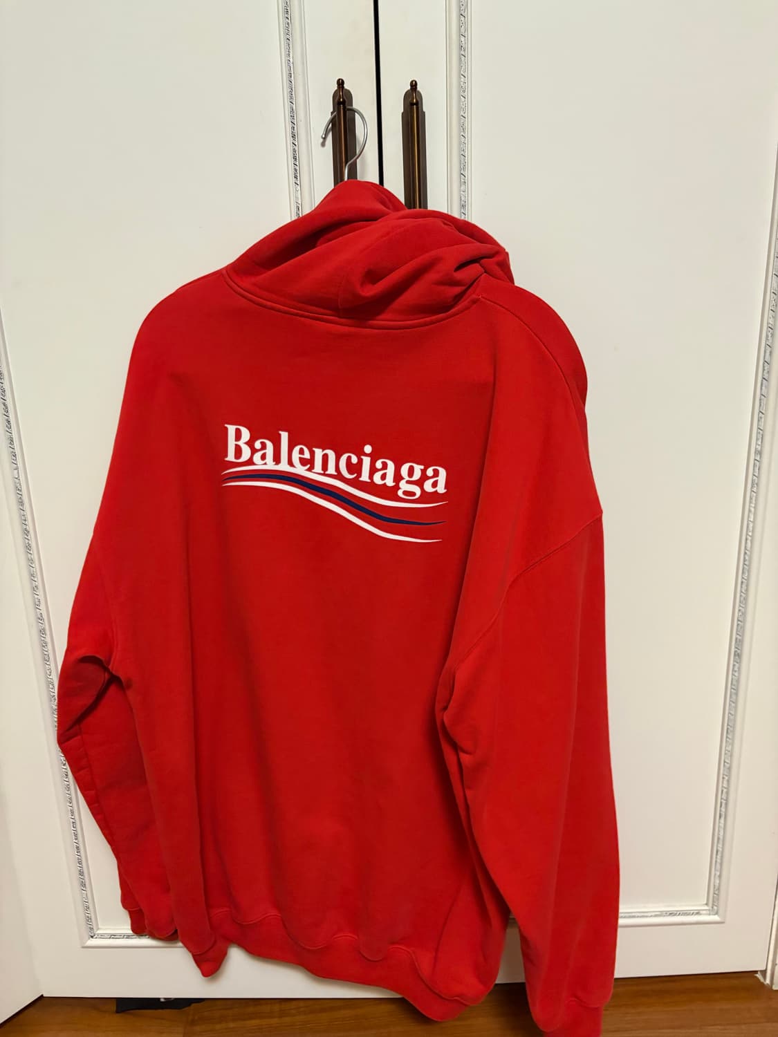 발렌시아가 웨이브로고 후드티 M 상품이미지2