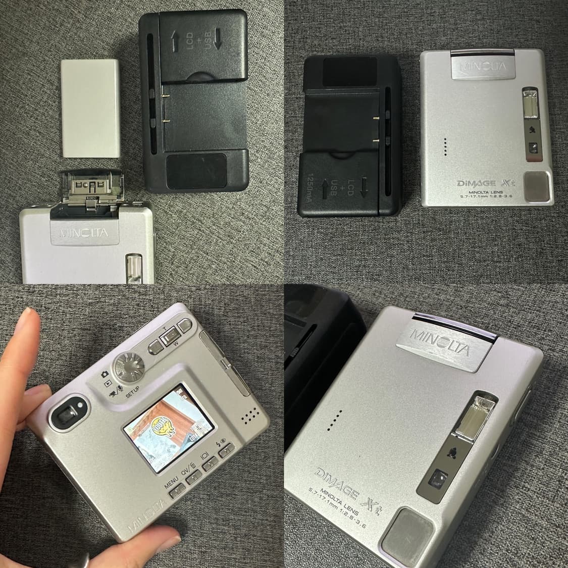 레어템 빈티지 디카 코니카 미놀타 디미지 DiMAGE Xt 실버 상품이미지9