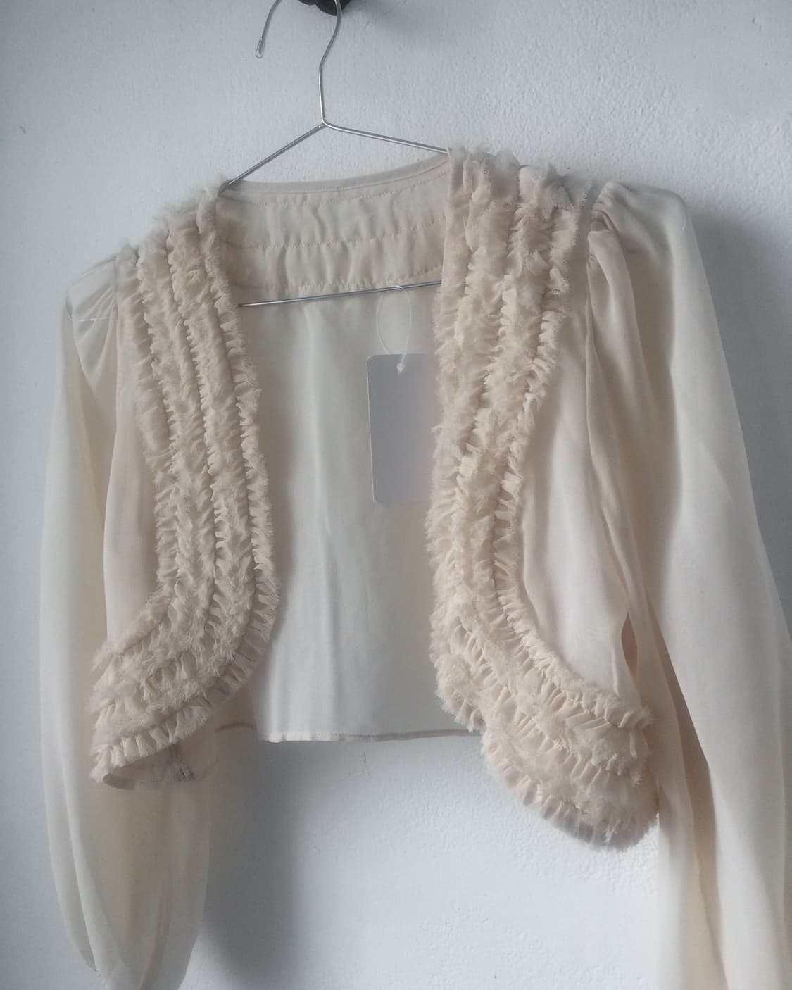 Frill point open bolero 상품이미지4