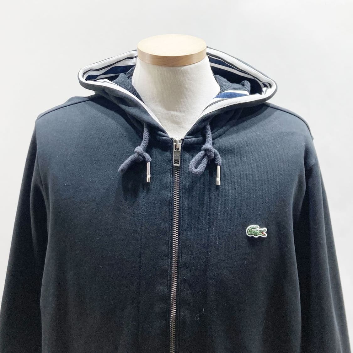 라코스테 남성후드집업 블랙 100  상품이미지2