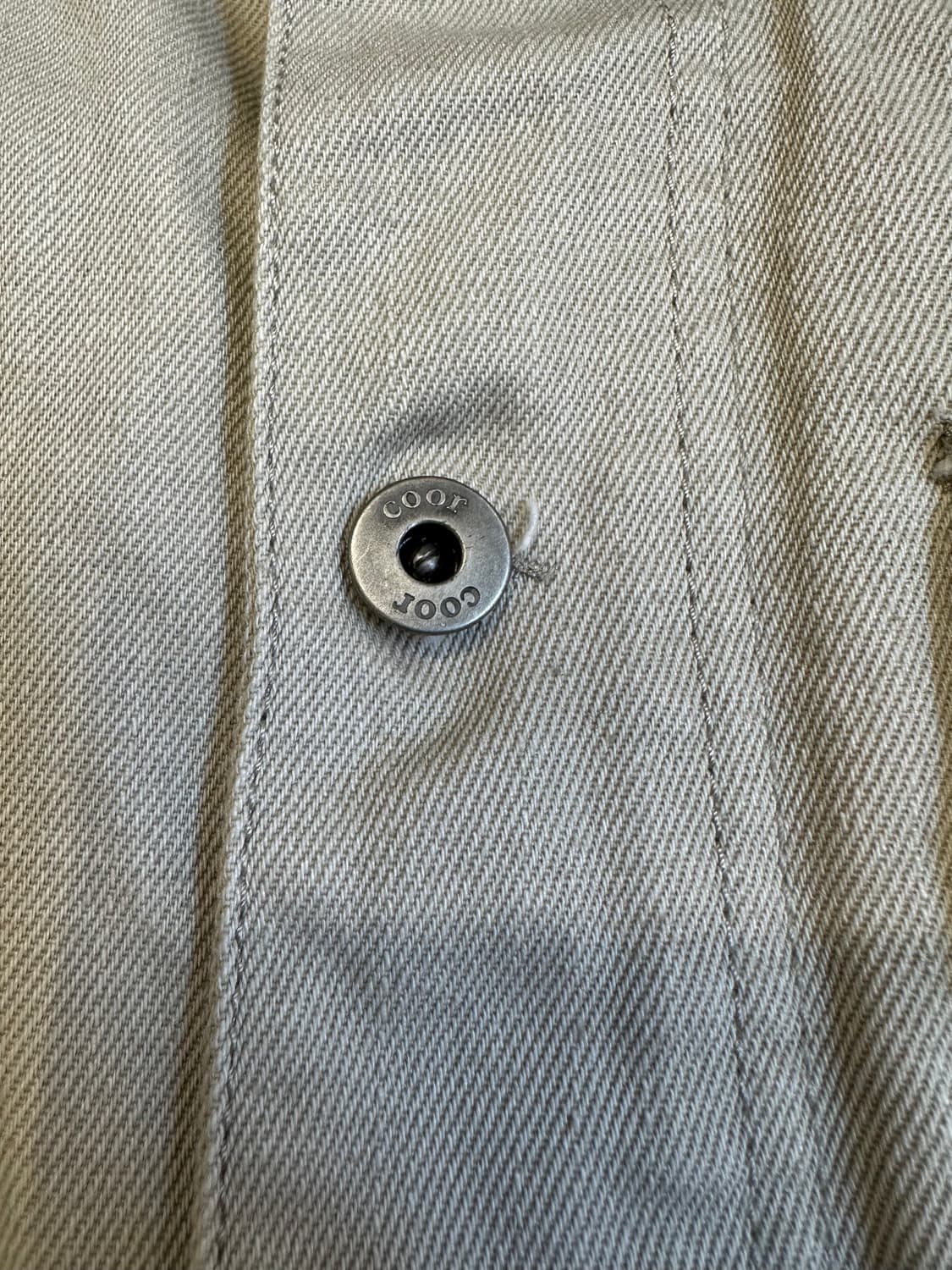 COOR 아이보리 데님 자켓 M 상품이미지4