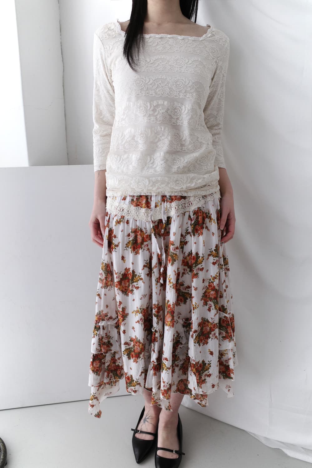 flower lace skirt 상품이미지7