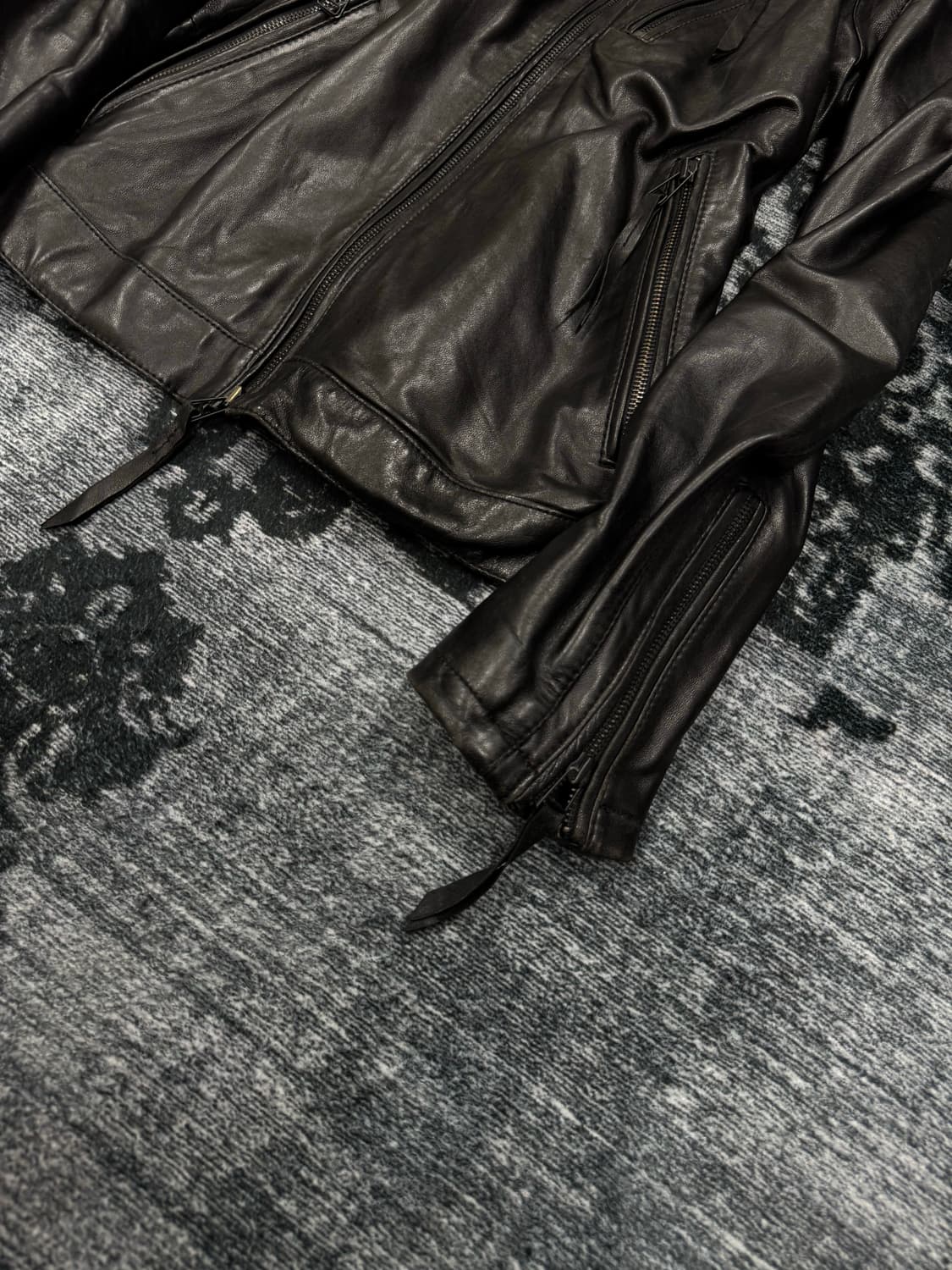 House of blues high neck leather jacket 상품이미지5