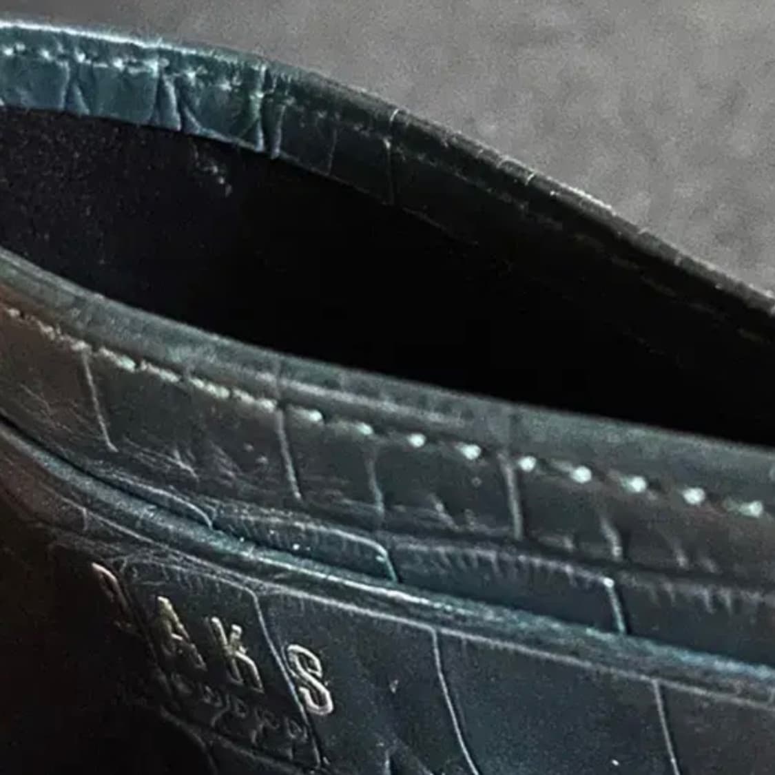 [정품] DAKS 닥스 크로커다일패턴 소가죽 카드지갑 상품이미지5