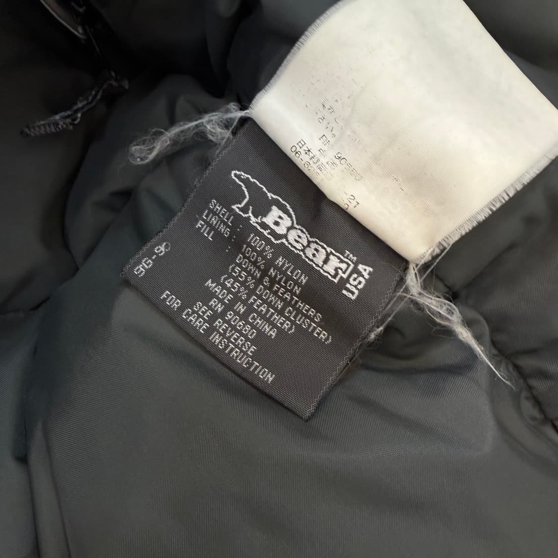 90s BEAR USA 베어 눕시 푸퍼다운 패딩  상품이미지5