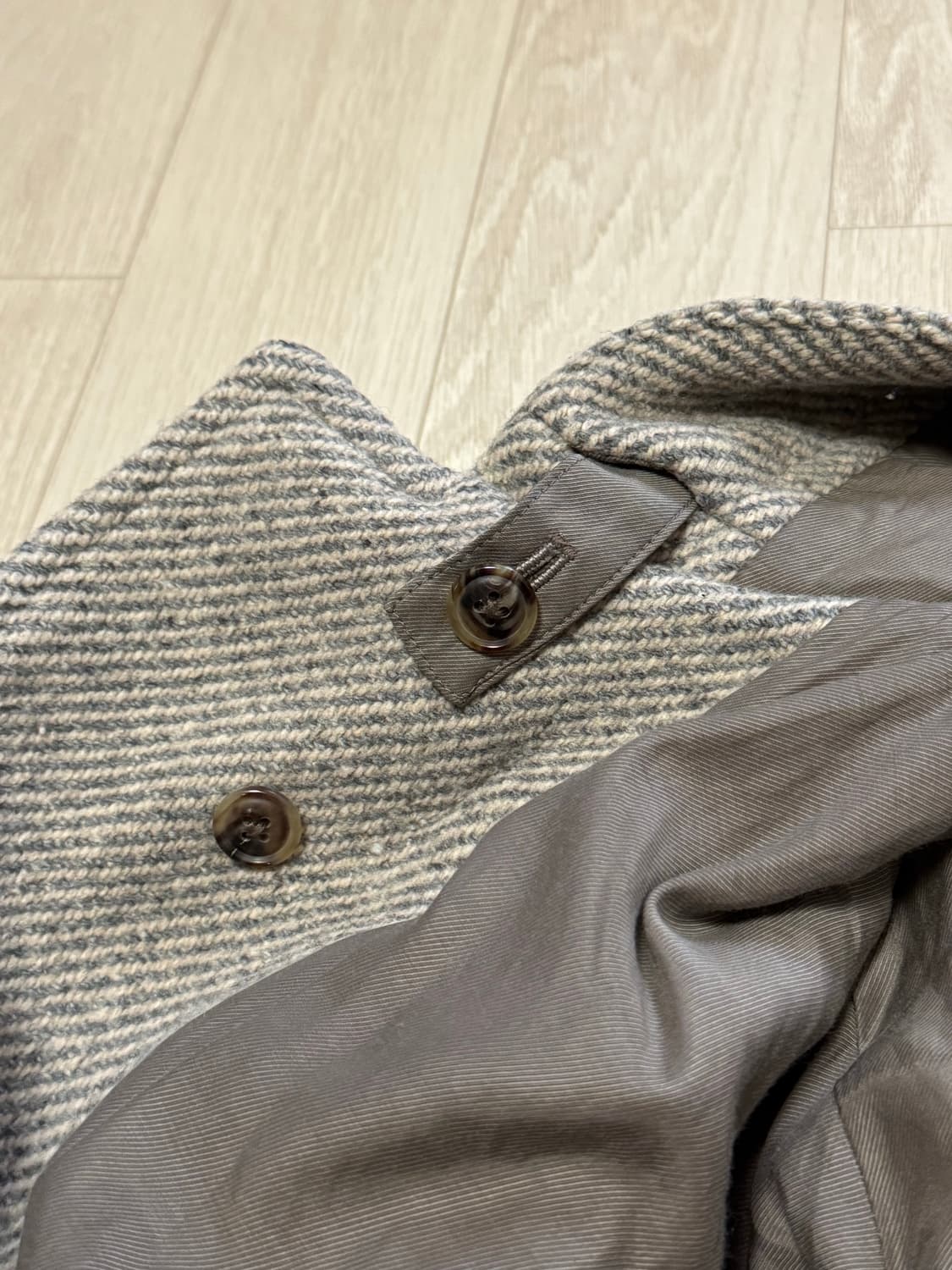 URU tokyo 우루도쿄 더플 코트 베이지그레이 2사이즈 상품이미지10