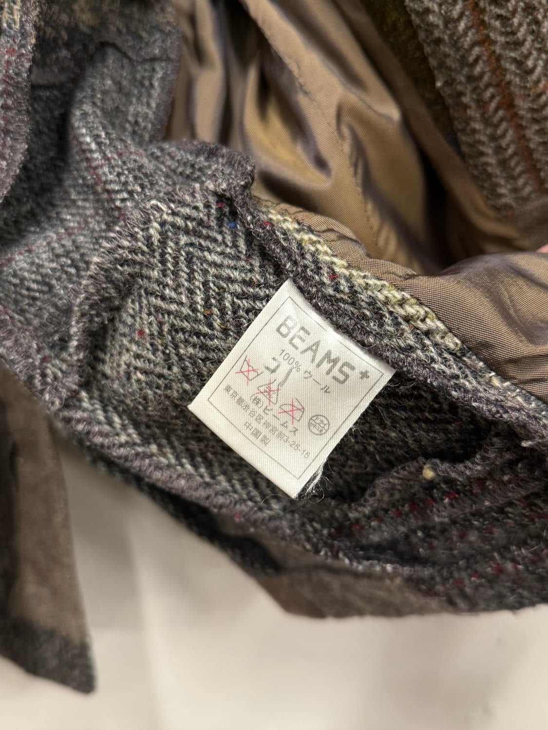 L) BEAMS+ Patchwork Wool Blazer 상품이미지9