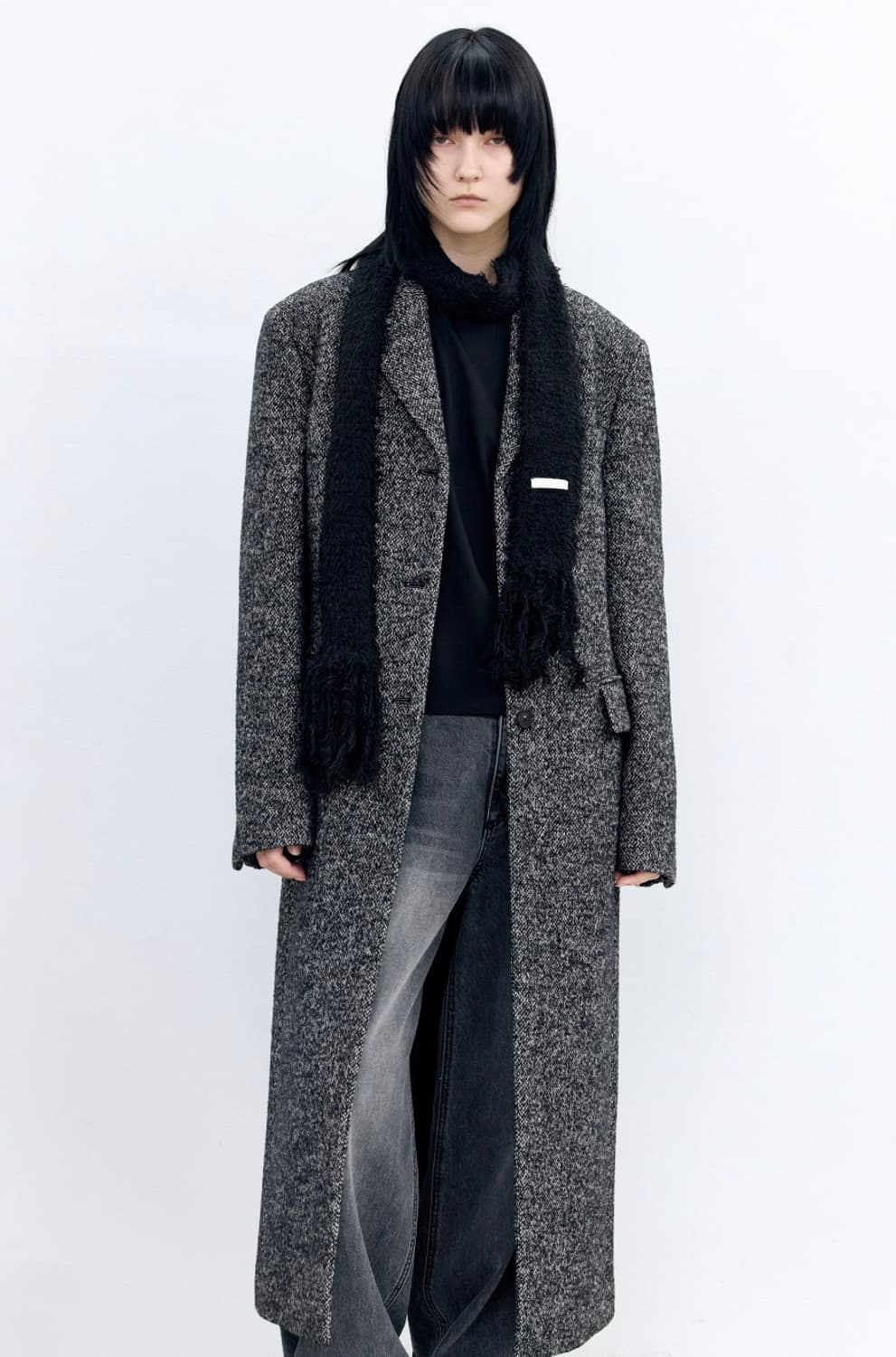 인사일런스 우먼 울 싱글 맥시 코트 MULTI  상품이미지4