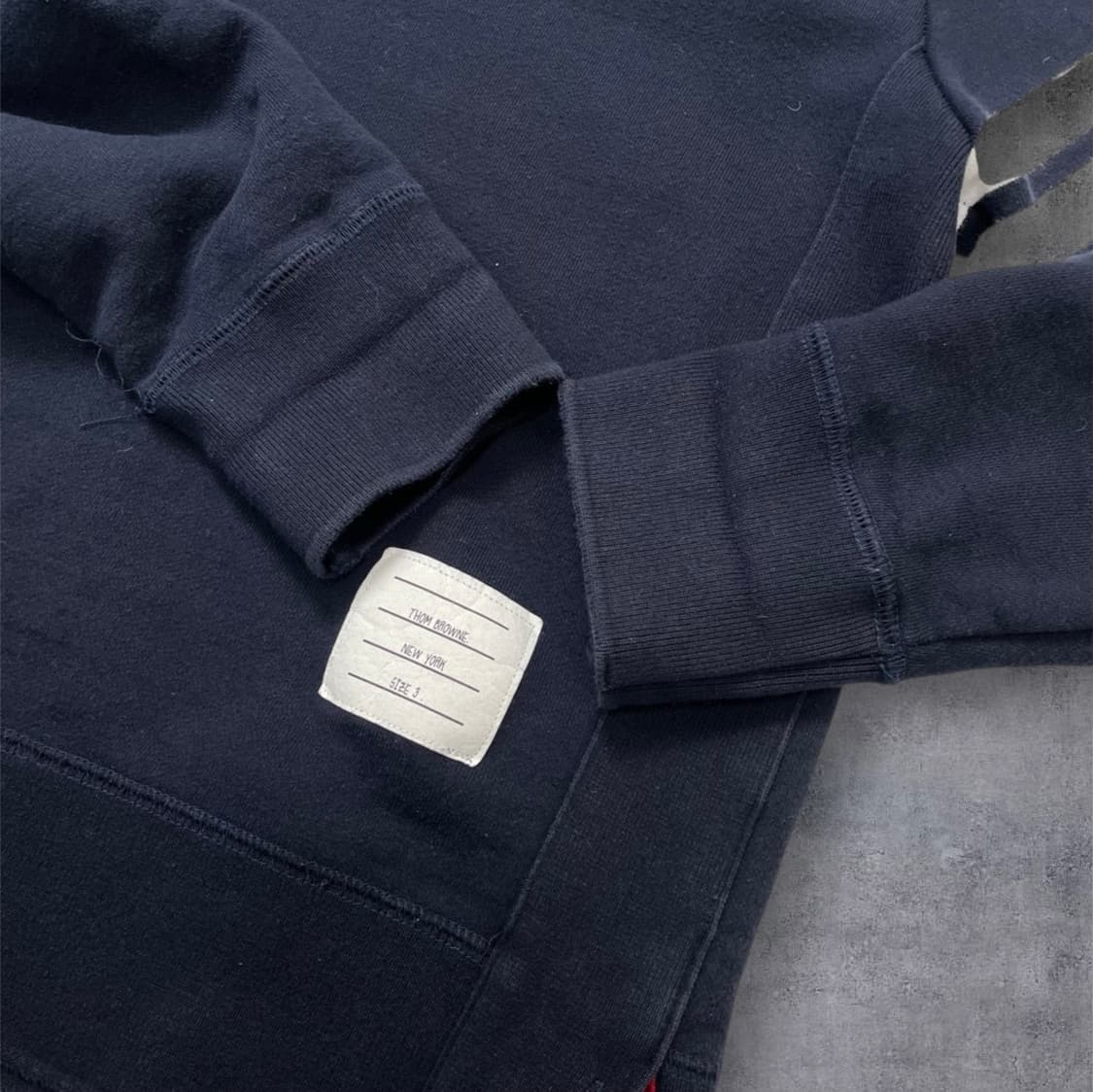 톰브라운 네이비 사선완장 맨투맨 3 (실측확인필수) 상품이미지7