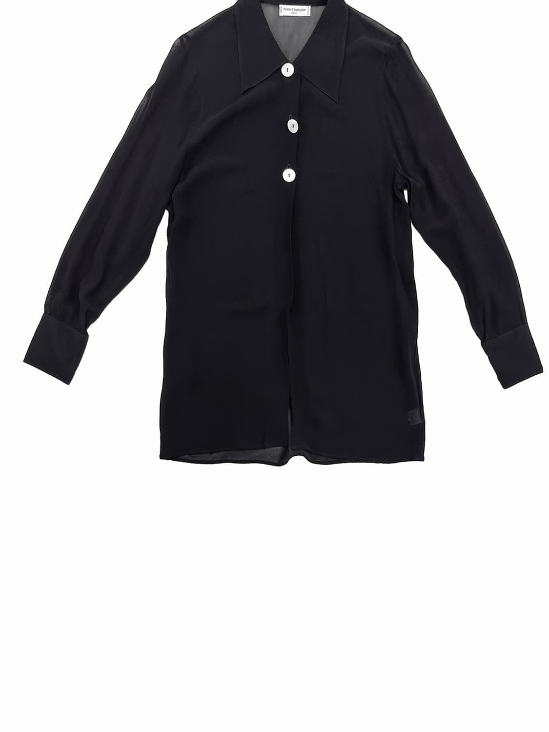 Anne Fontaine Sheer Viscose Blouse/ Os 상품이미지6
