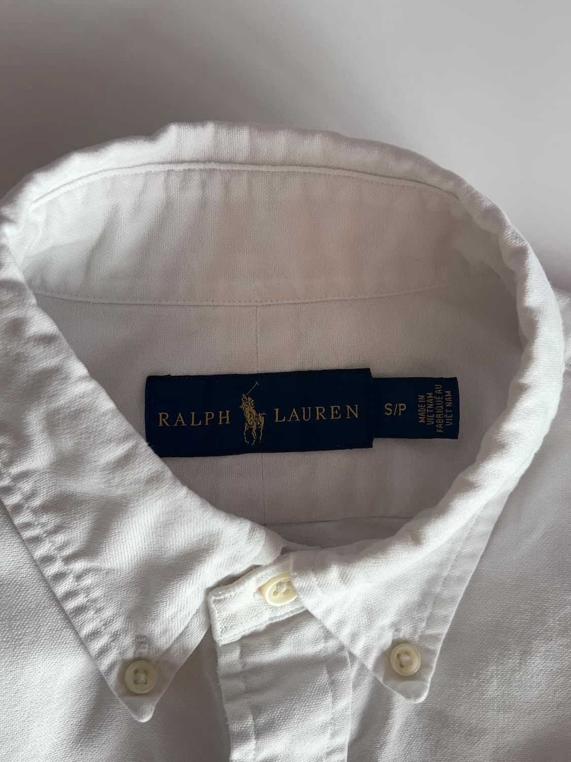 폴로 랄프로렌 화이트 옥스포드 셔츠 S 상품이미지3
