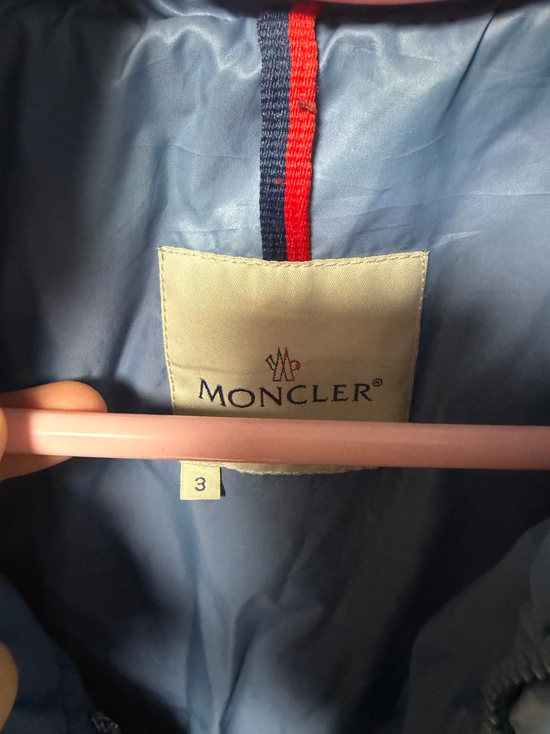 몽클레어 하늘색 구스다운 경량패딩 상품이미지5