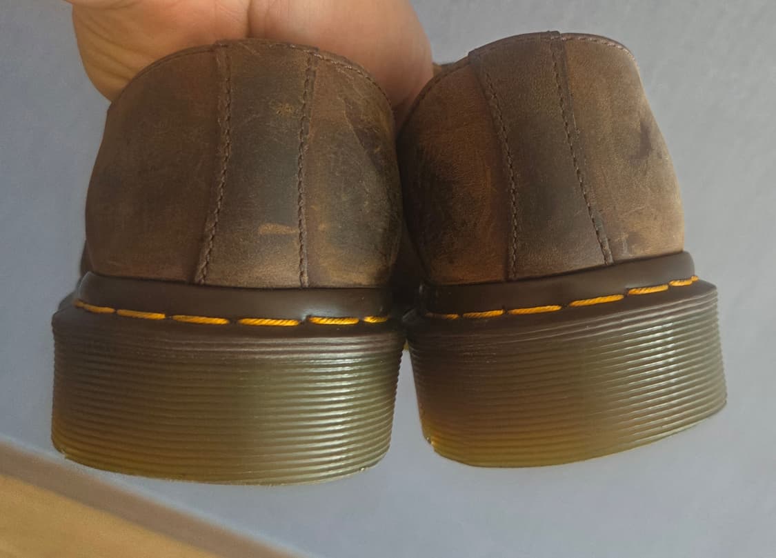 UK5 240 닥터마틴 1461 3홀 빈티지 브라운 / 크레이지 홀스호스 상품이미지3