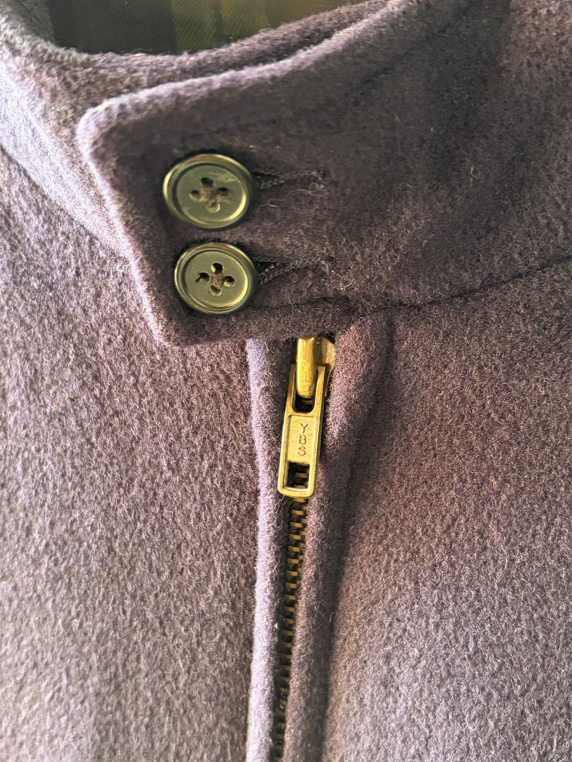 90s 두산 폴로 울 집업 자켓 상품이미지2