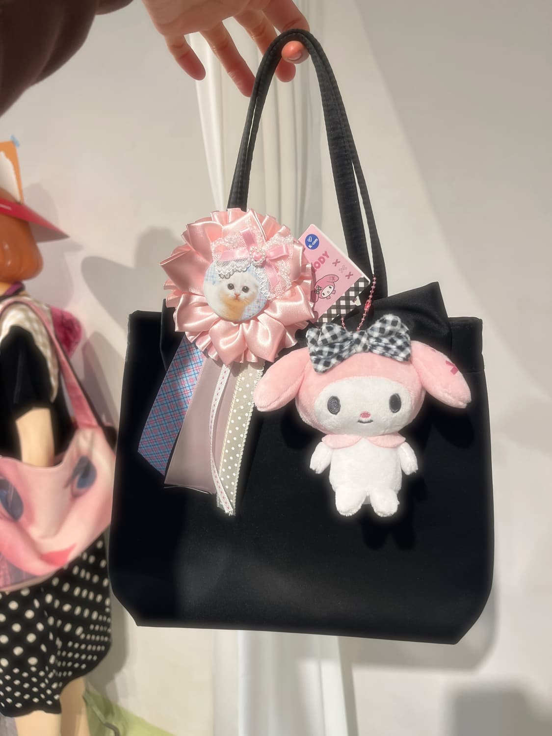 깅엄체크 마이멜로디와 로제트 세트 🪷 상품이미지3