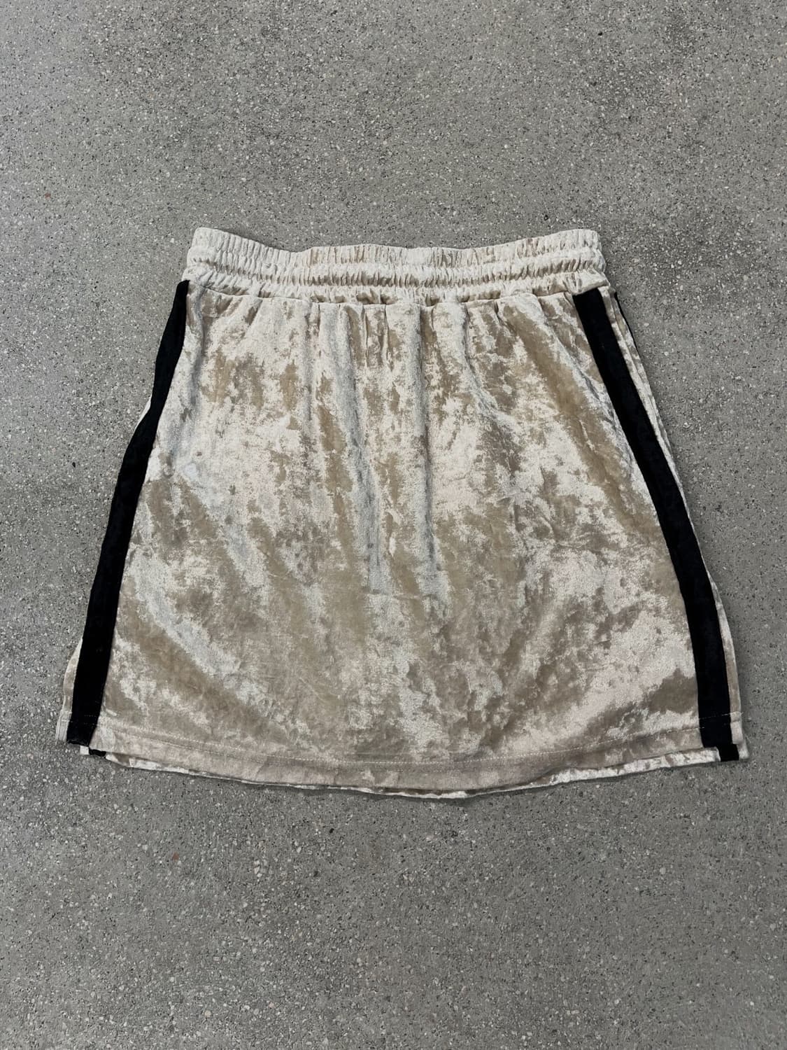 아이보리 벨벳 팬츠 스커트 상품이미지4