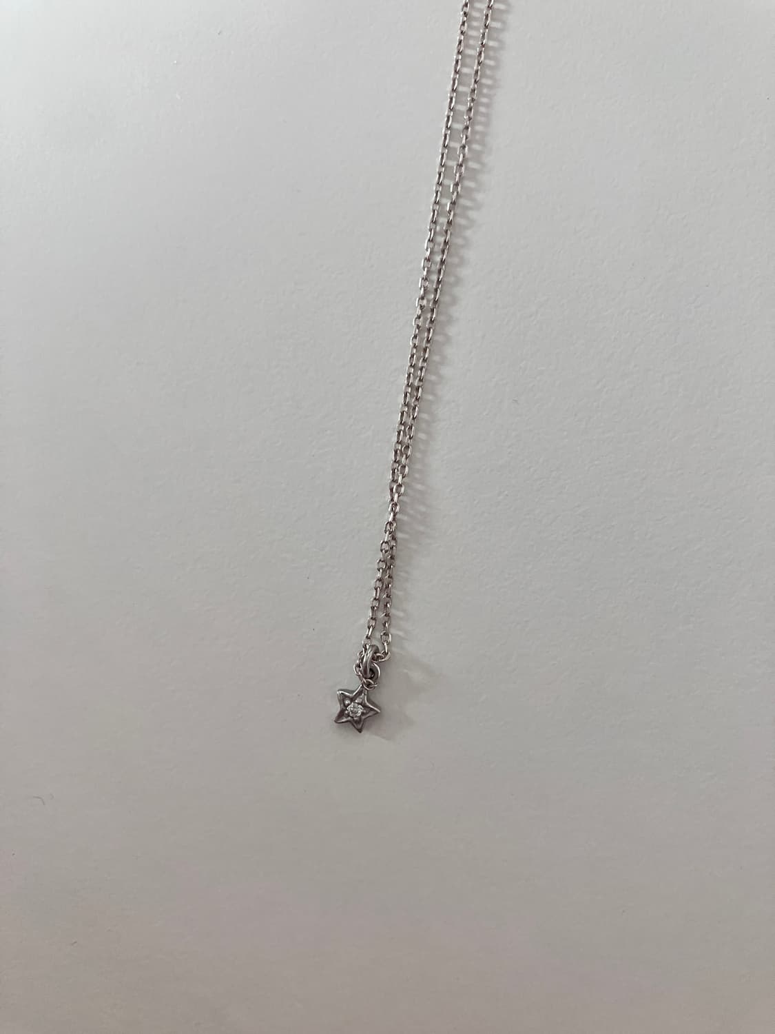 실버 별 큐빅 목걸이 상품이미지1