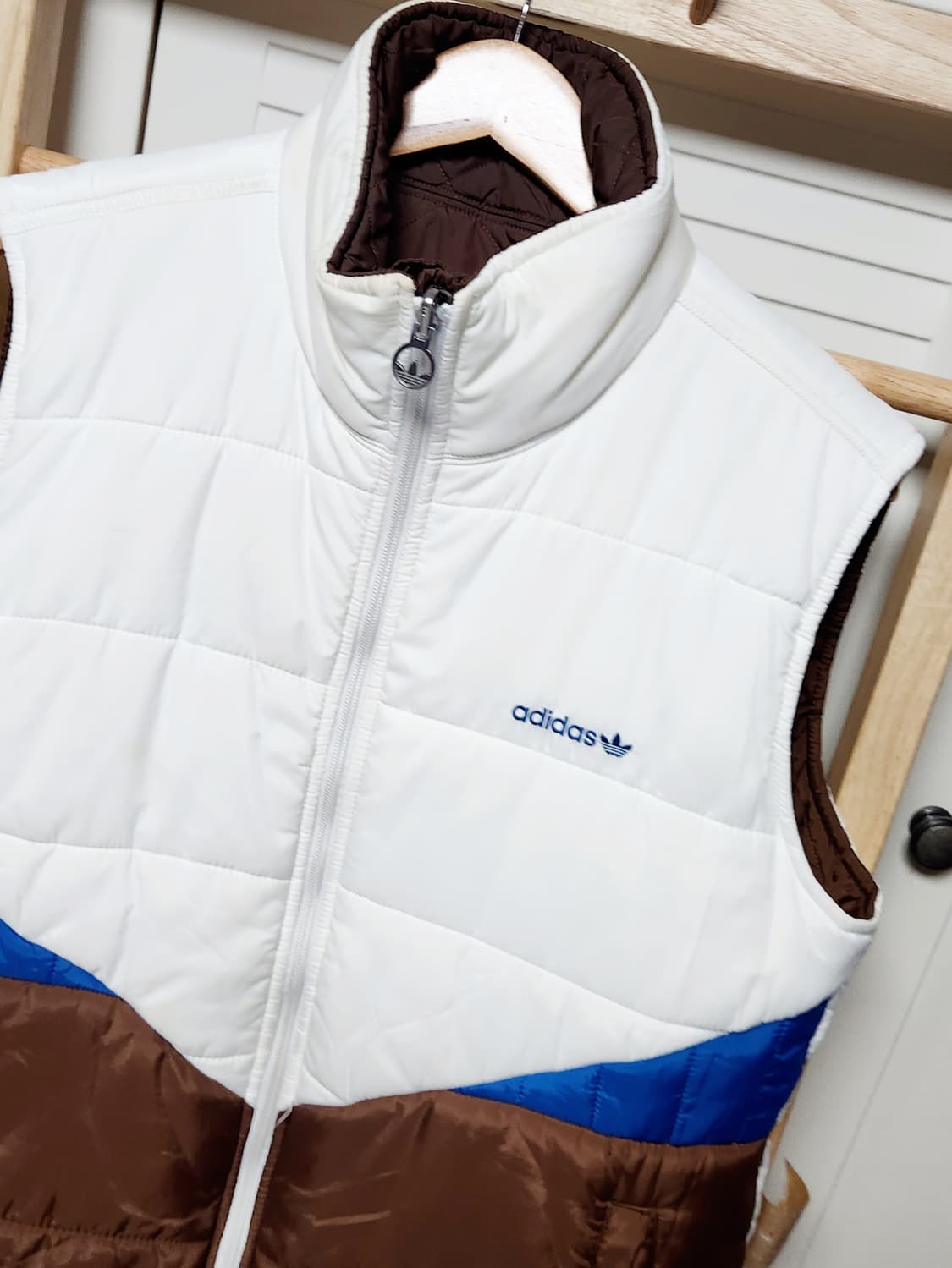아디다스 브라운 양면 리버시블 베스트 조끼 패딩 자켓 상품이미지5