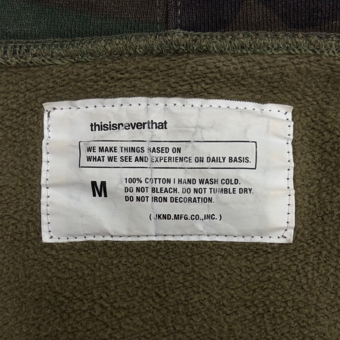 디스이즈네버댓 카모 후드집업 상품이미지5