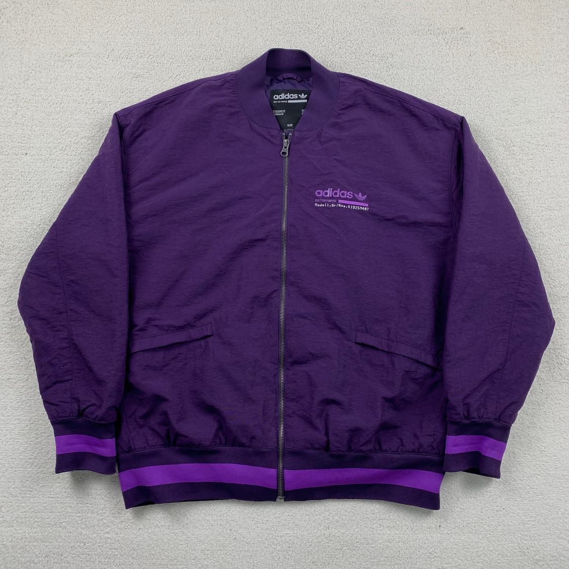 아디다스 오리지날스 나일론쉘 바시티 봄버 자켓 퍼플  상품이미지1