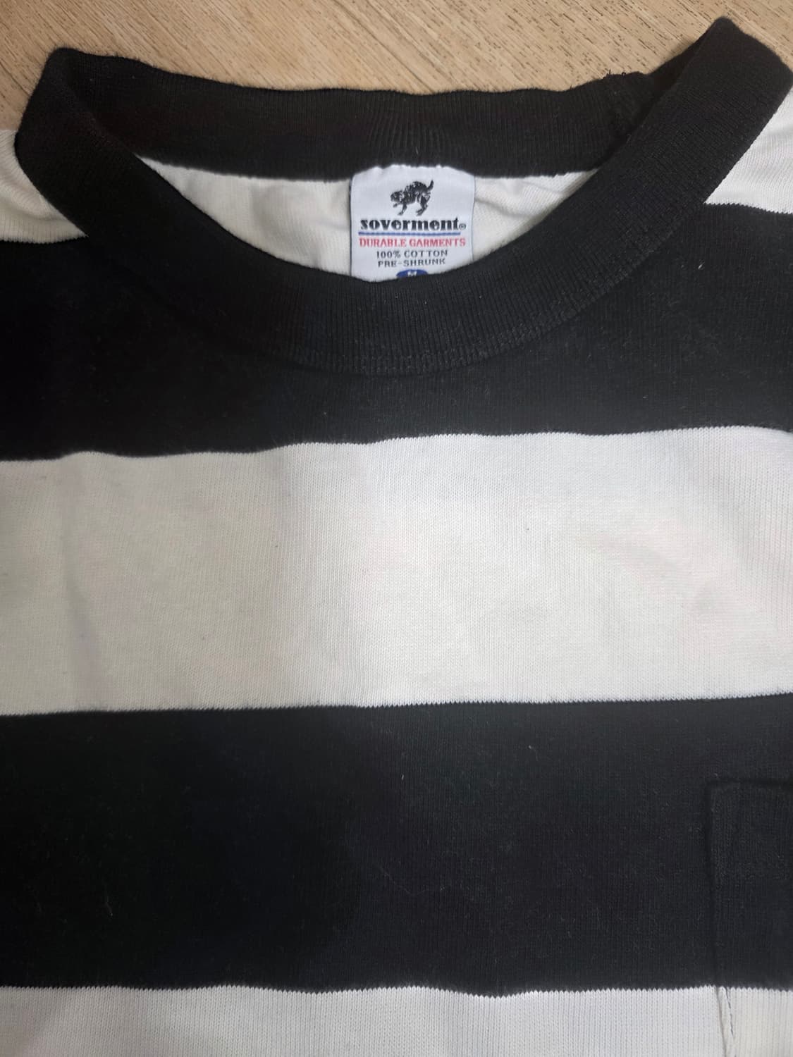 소버먼트 보더티 스트라이프 긴팔티 M 상품이미지3