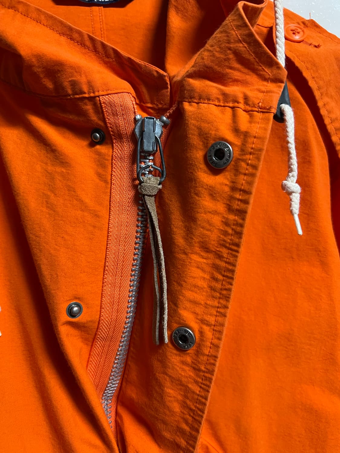 빈티지 폴로 랄프로렌 피쉬테일 오렌지 파카 상품이미지3