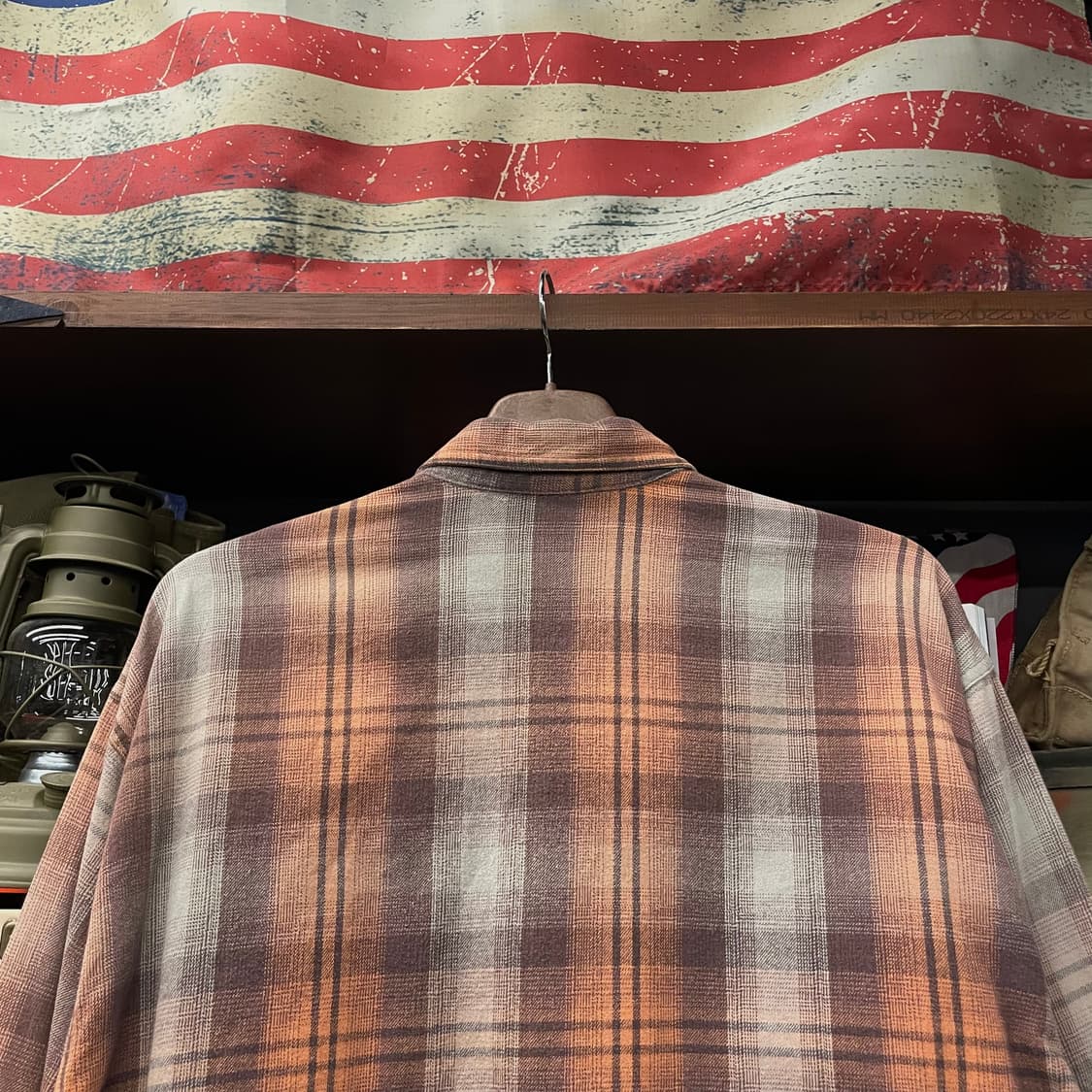 할리데이비슨 디스트레스드 포켓 로고 멀티 체크 셔츠 상품이미지4