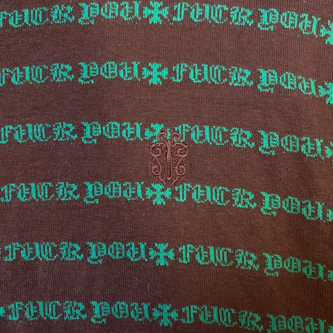 [M] 크롬하츠 매티보이 스트라이프 반팔 티셔츠 브라운 상품이미지4