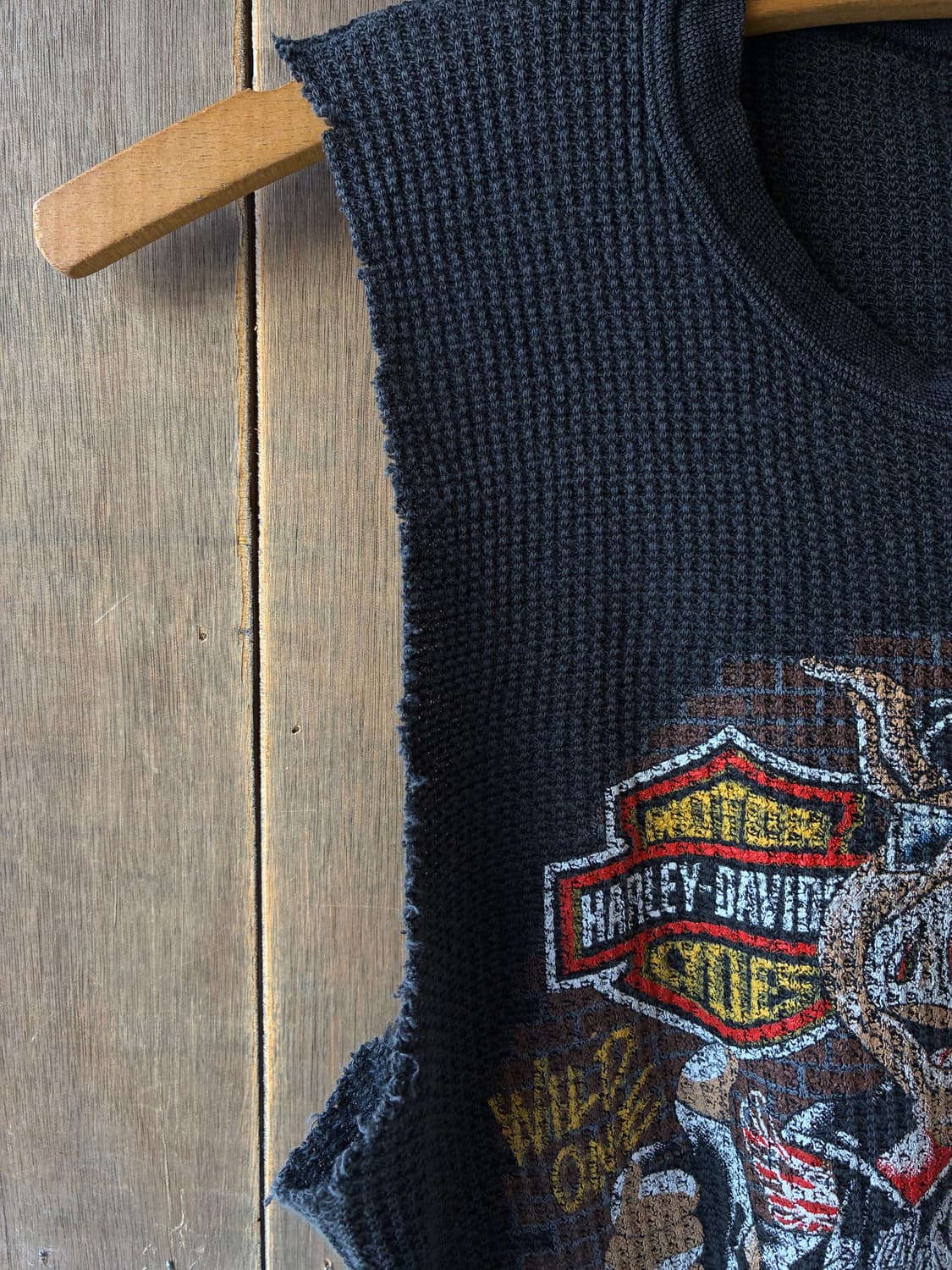90s Harley-Davidson Graphic Waffle Tee 상품이미지7