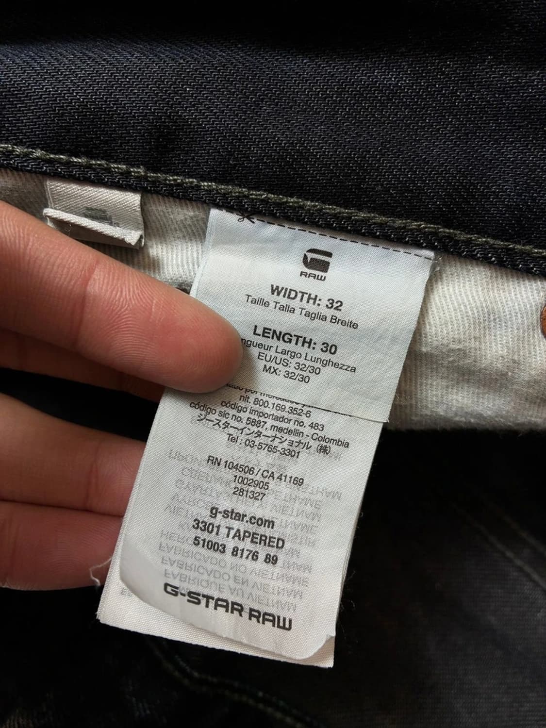 지스타로우 00's 3301 워싱 스트레이트 데님 팬츠 PN8843 상품이미지8