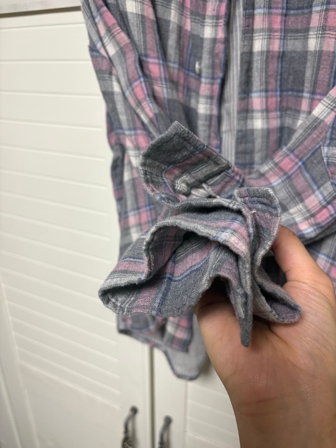 해칭룸 아카이브 셔츠 핑크 그레이(3) 상품이미지3