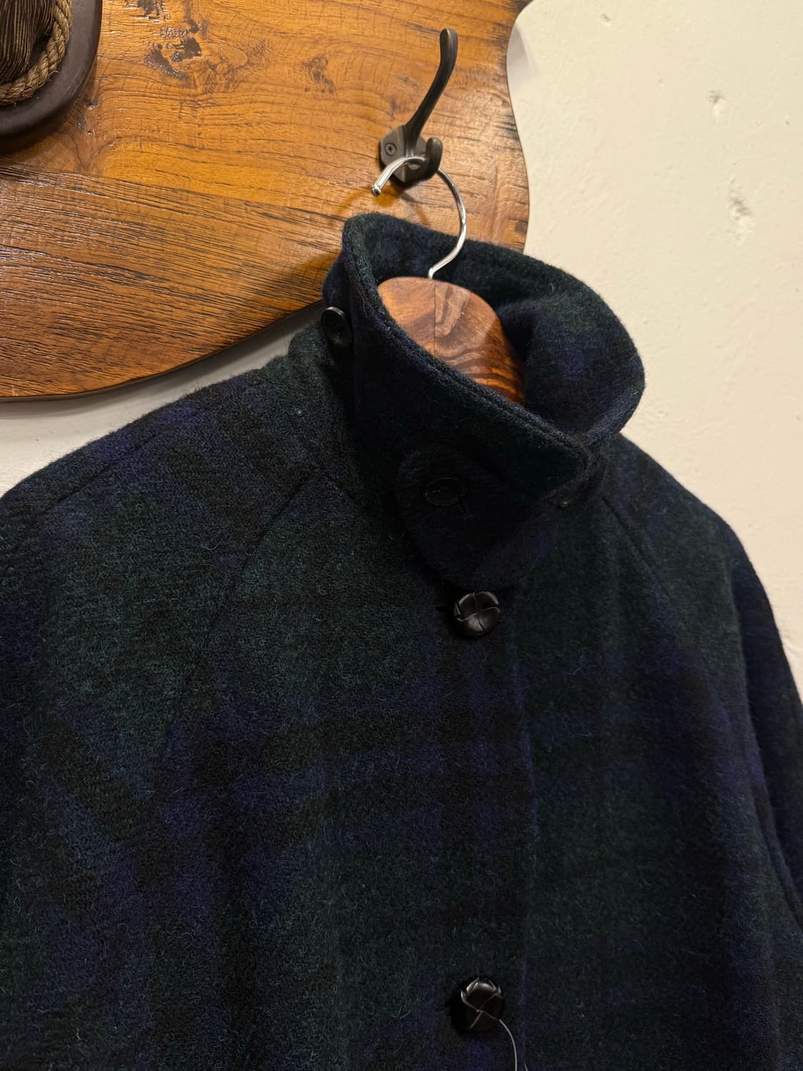 66) KEITH Harris Tweed Check Raglan Coat 상품이미지3
